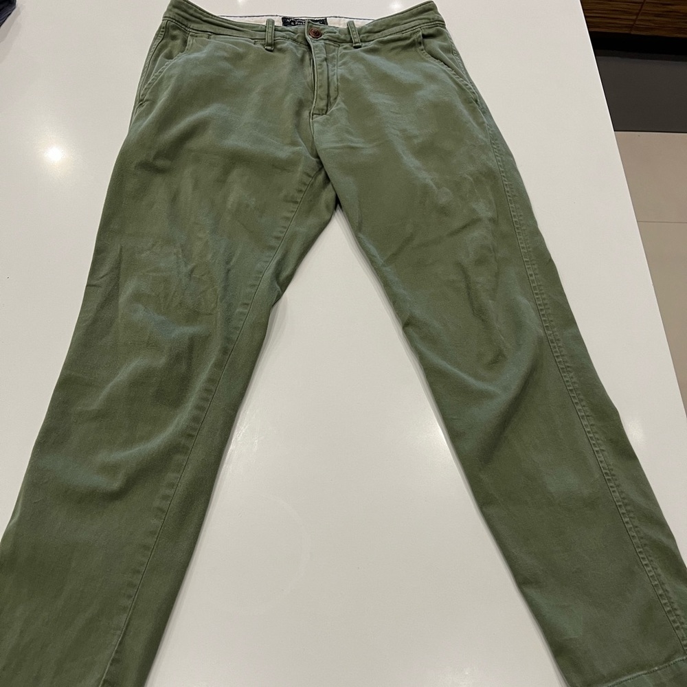Abercrombie Chino Pant Olive Green